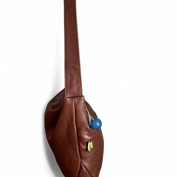 Vintage Libaire Brown Leather Shoulder Bag - Picture 5 of 8